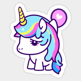 A CUTE KAWAI Unicorn Sticker